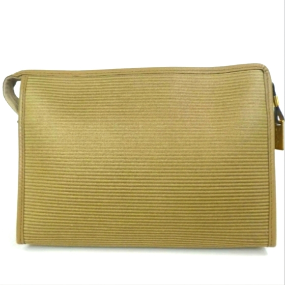 AUTHENTIC YVES SAINT LAURENT POUCH PVC/LEATHER - Picture 8 of 9